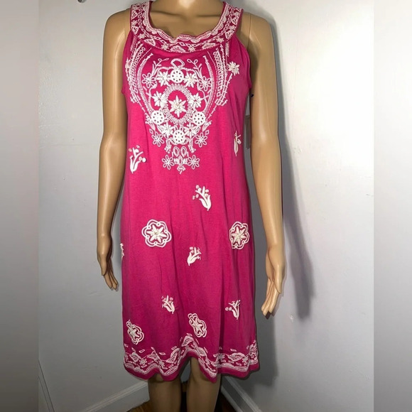 Charter Club,M,NWOT,  sleeveless, embroidered beaded, scoop neck, midi, dress - Picture 1 of 9